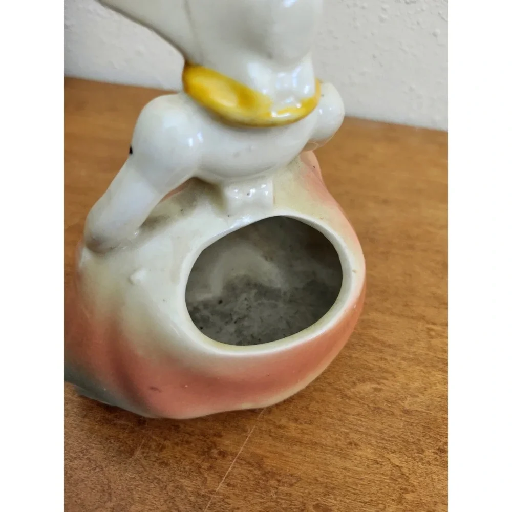 Vintage Pottery Victorian Girl Lady Head Vase Handpainted Small Figural‎ Planter